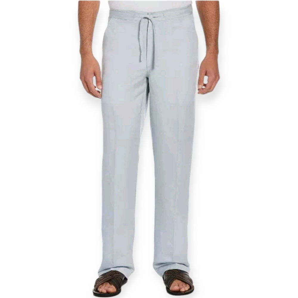 Cubavera Men's Drawstring Linen-Blend Pants with Back Elastic Waistband🆕️✨️, XL